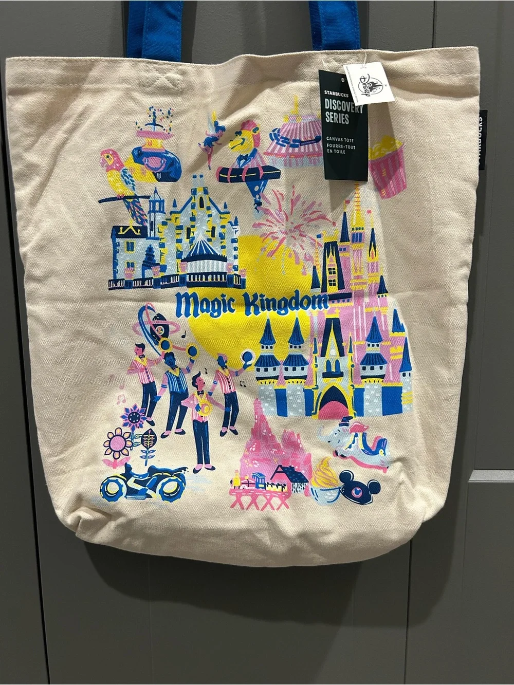 New Starbucks Magic Kingdom Discovery Series Canvas Tote